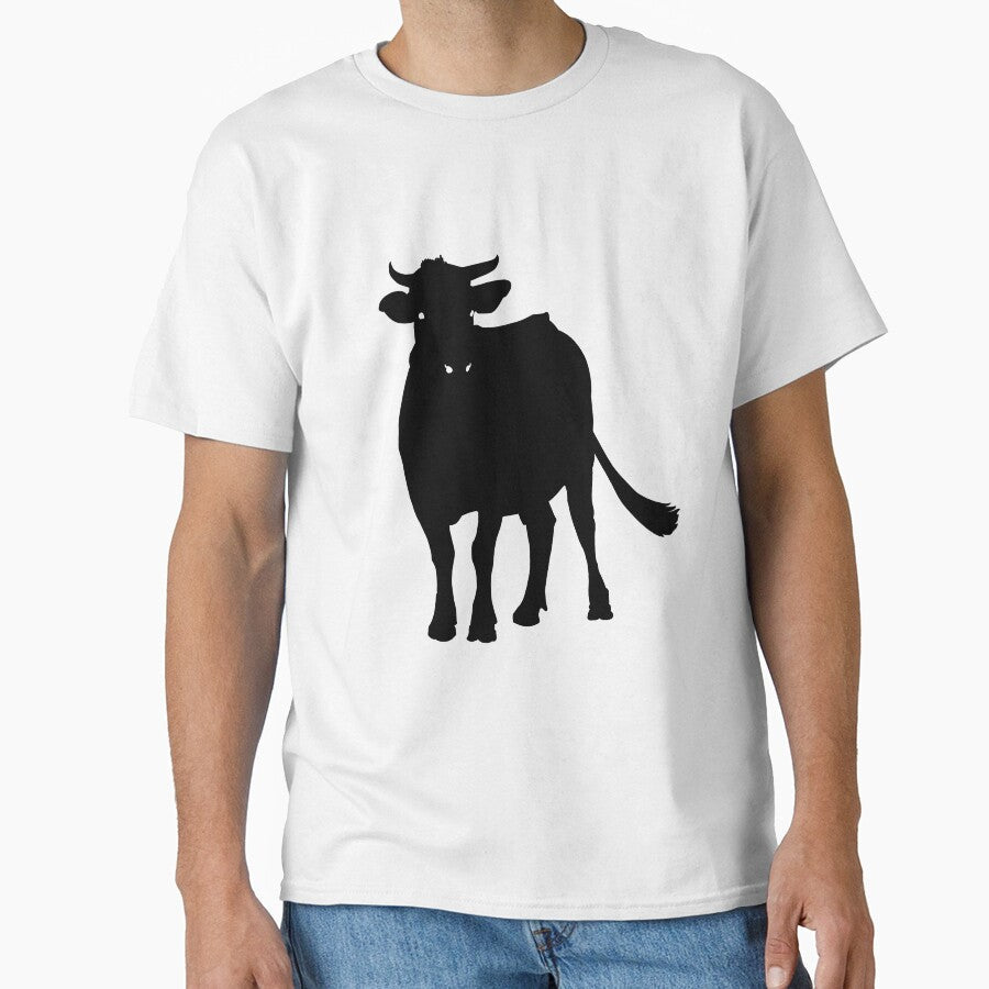 Cow Black Silhouette Milk Pet Animal Cool Style by - Adult & Kids T-Shirts, Sweatshirts & Hoodies apparel design preview 1