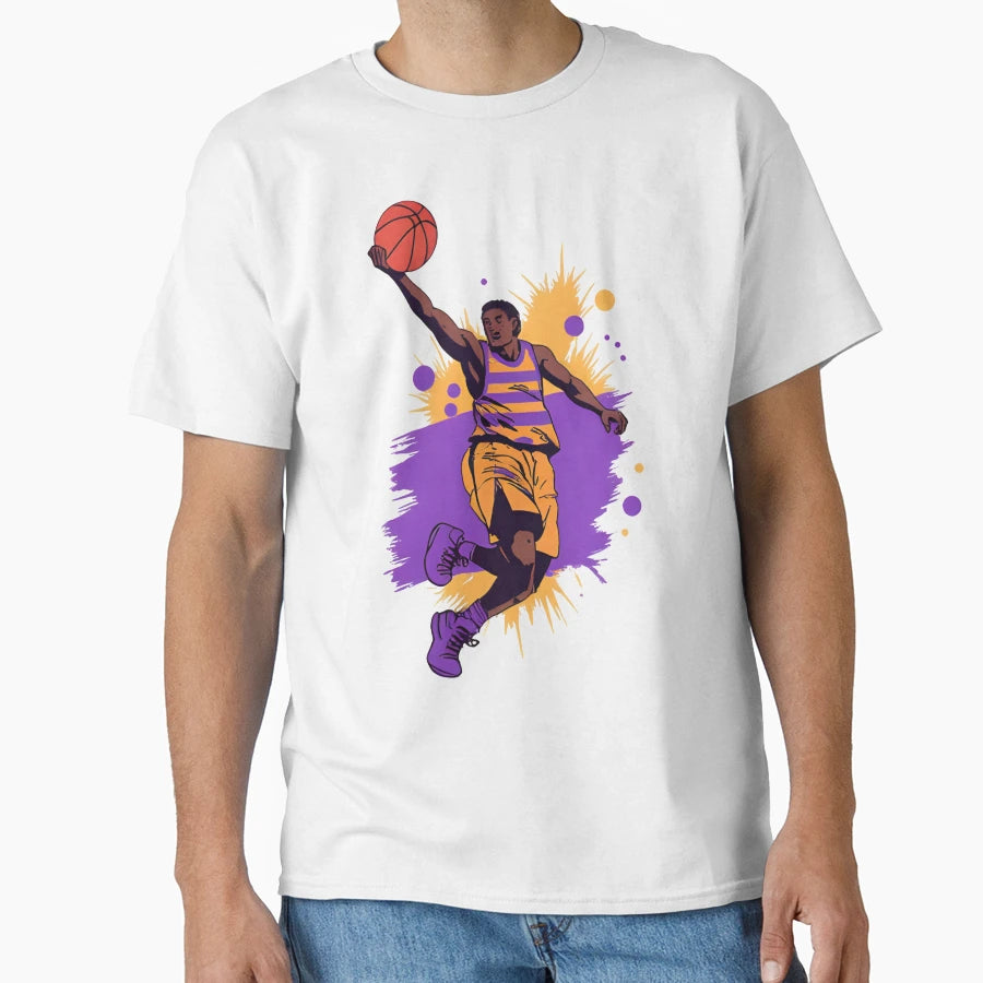 Purple Gold Basketball Energy 2 0 T-Shirt - Fun Novelty Design Men Women - T-Shirt, Sweatshirt, Hoodie