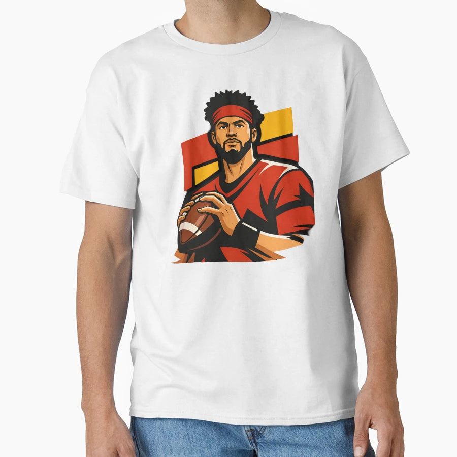 CW Nfl Player Athlete T-Shirt - Aesthetic Graphic for Adults - T-Shirt, Sweatshirt, Hoodie