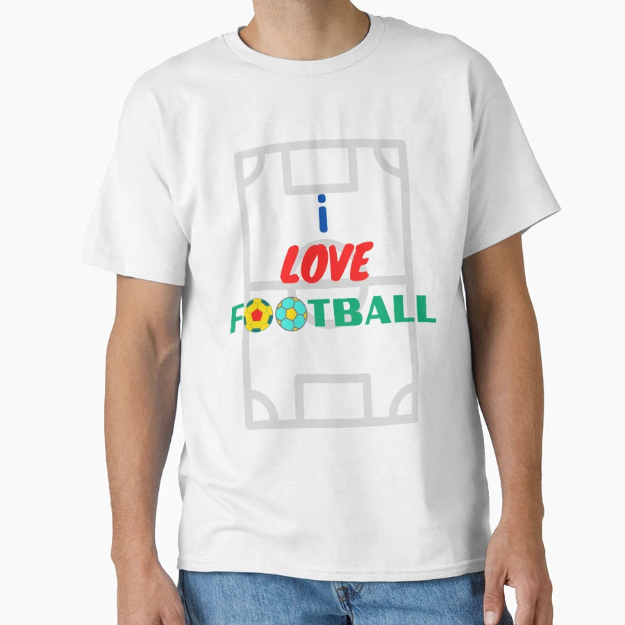 I Love Football T-Shirt - Trendy Graphic Men Women - T-Shirt, Sweatshirt, Hoodie