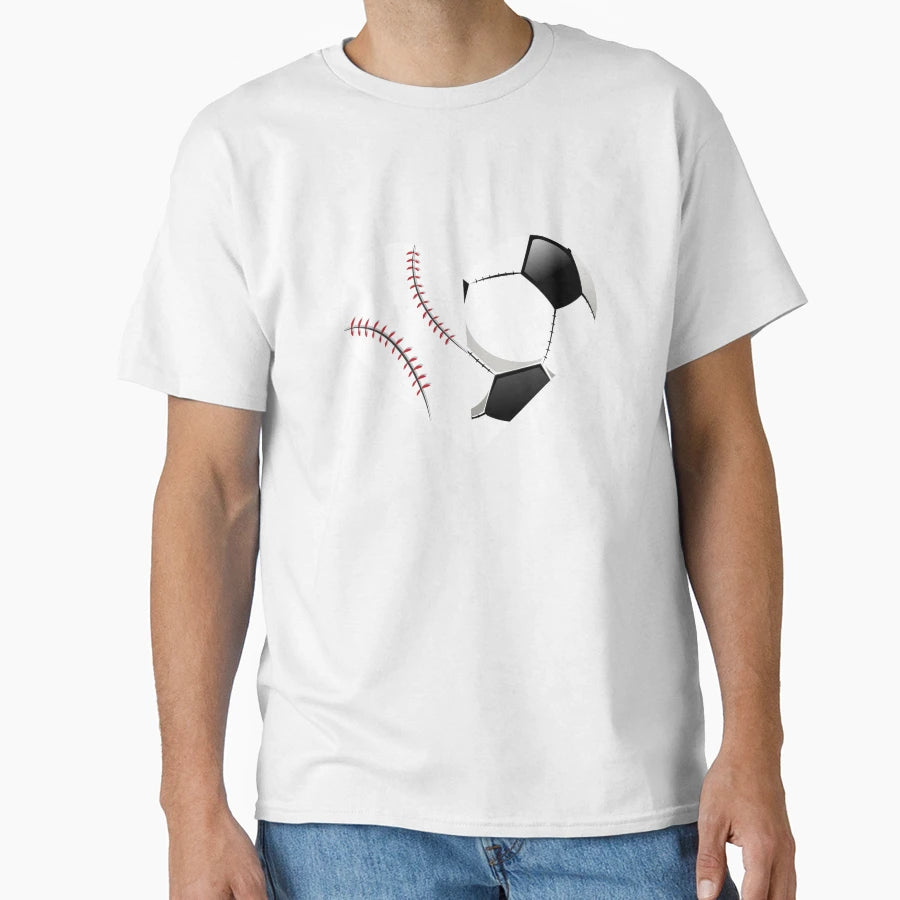 Soccer Baseball Heart Sports T-Shirt - Casual Everyday Wear for Adults - T-Shirt, Sweatshirt, Hoodie