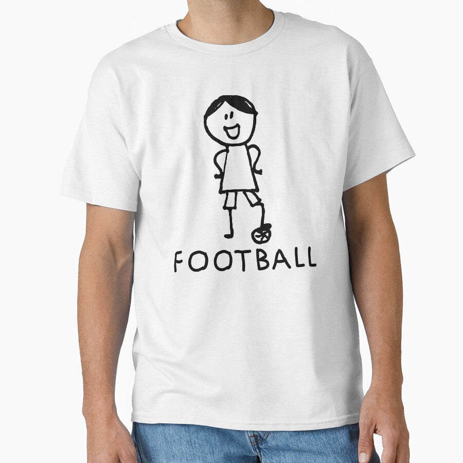 Stick Peeps FOOTBALL kids kid children child active - Adult & Kids T-Shirts, Sweatshirts & Hoodies apparel design preview 1