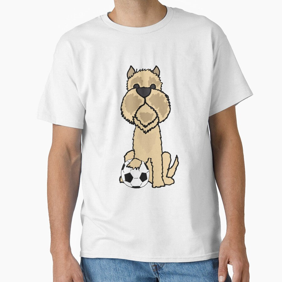 Funny Brussels Griffon Dog Playing Soccer by Nature's - Adult & Kids T-Shirts, Sweatshirts & Hoodies apparel design preview 1