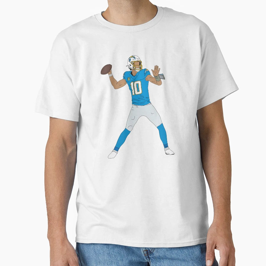 Chargers 10 Football Player T-Shirt - Graphic Print for Adults - T-Shirt, Sweatshirt, Hoodie