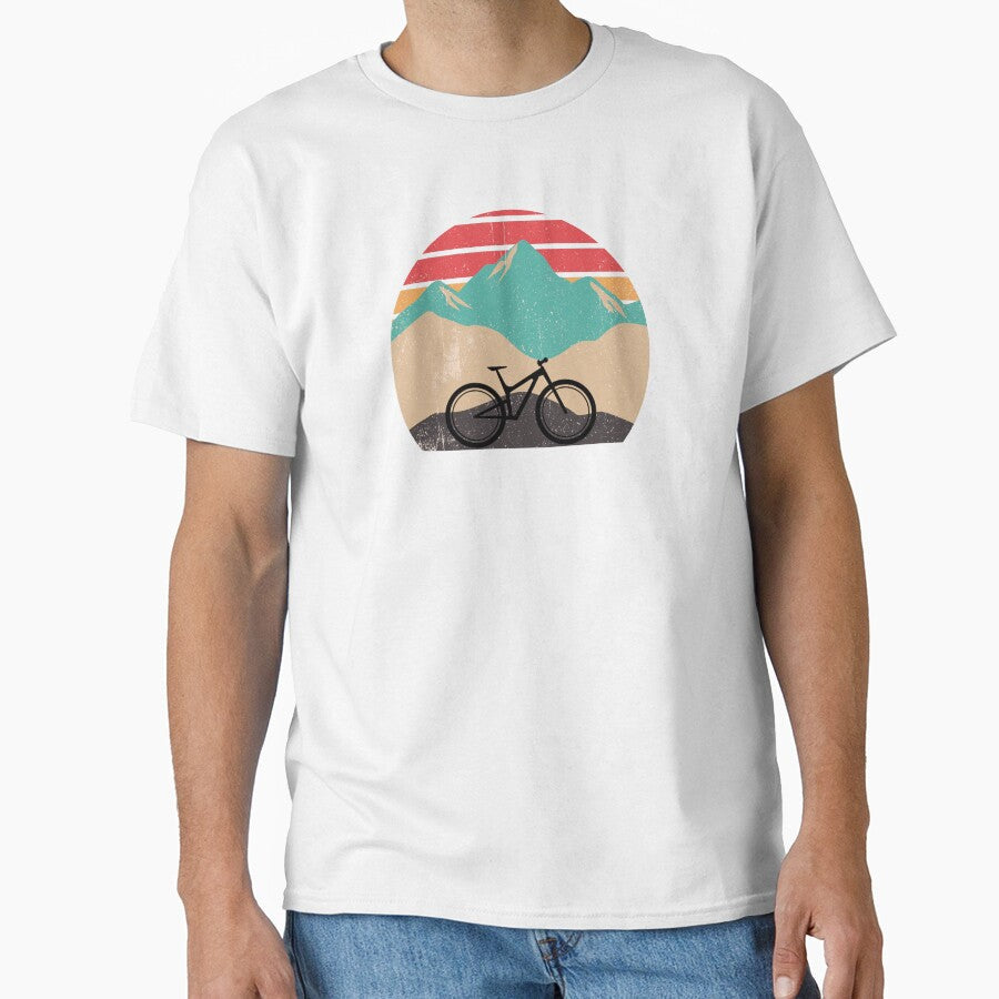 Colorful Mountain Biking Design by tdruppski - Adult & Kids T-Shirts, Sweatshirts & Hoodies apparel design preview 1