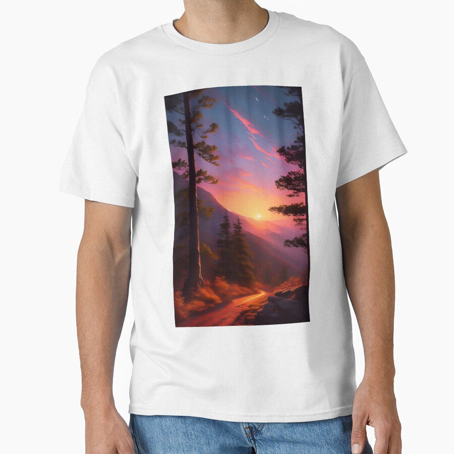 Smokey Mountain National Park Nature Landscape Sunset - Adult & Kids T-Shirts, Sweatshirts & Hoodies apparel design preview 1