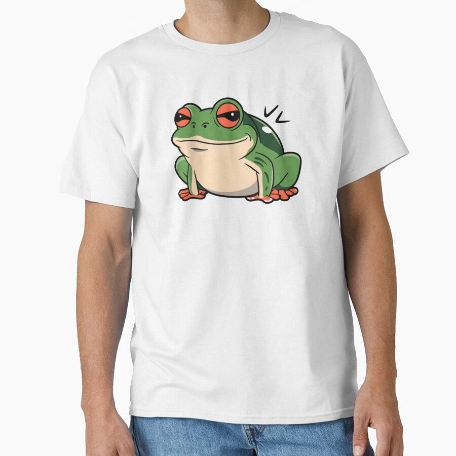 Cute Green Frog by TATAKRUB - Adult & Kids T-Shirts, Sweatshirts & Hoodies apparel design preview 1