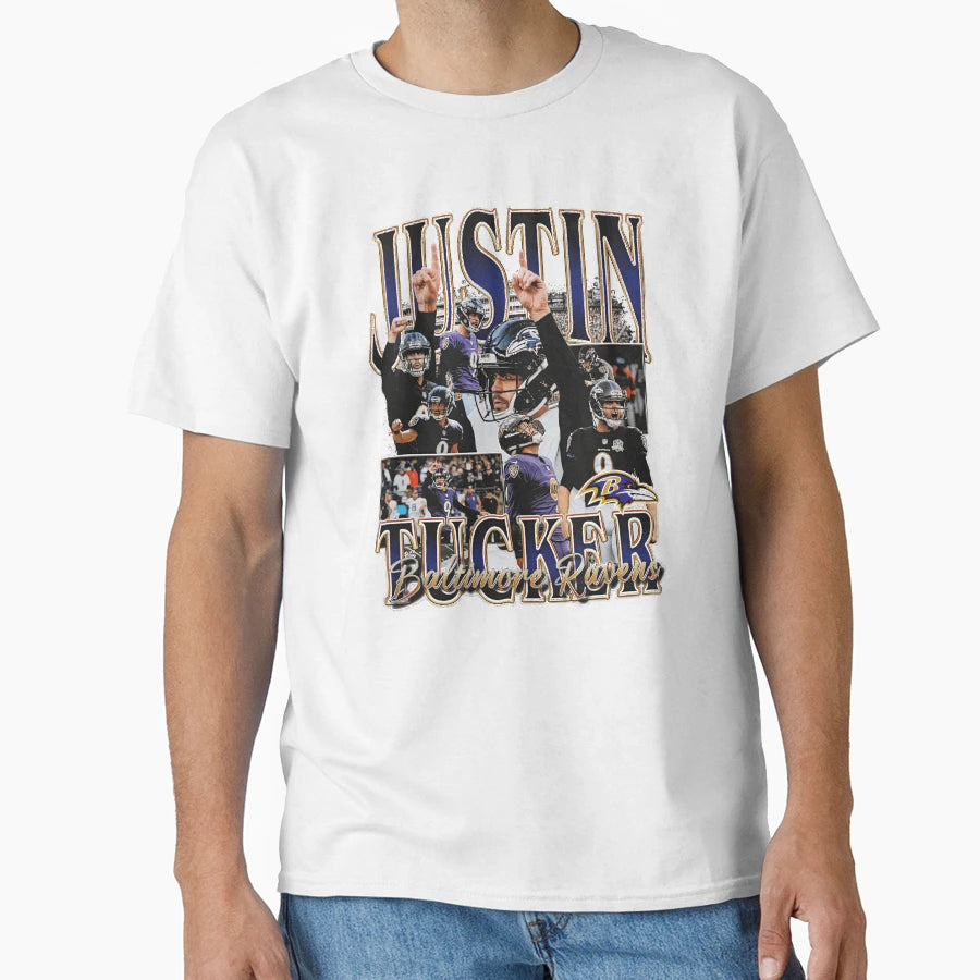 Justin Tucker Bootleg T-Shirt - Minimalist Print Unisex - T-Shirt, Sweatshirt, Hoodie