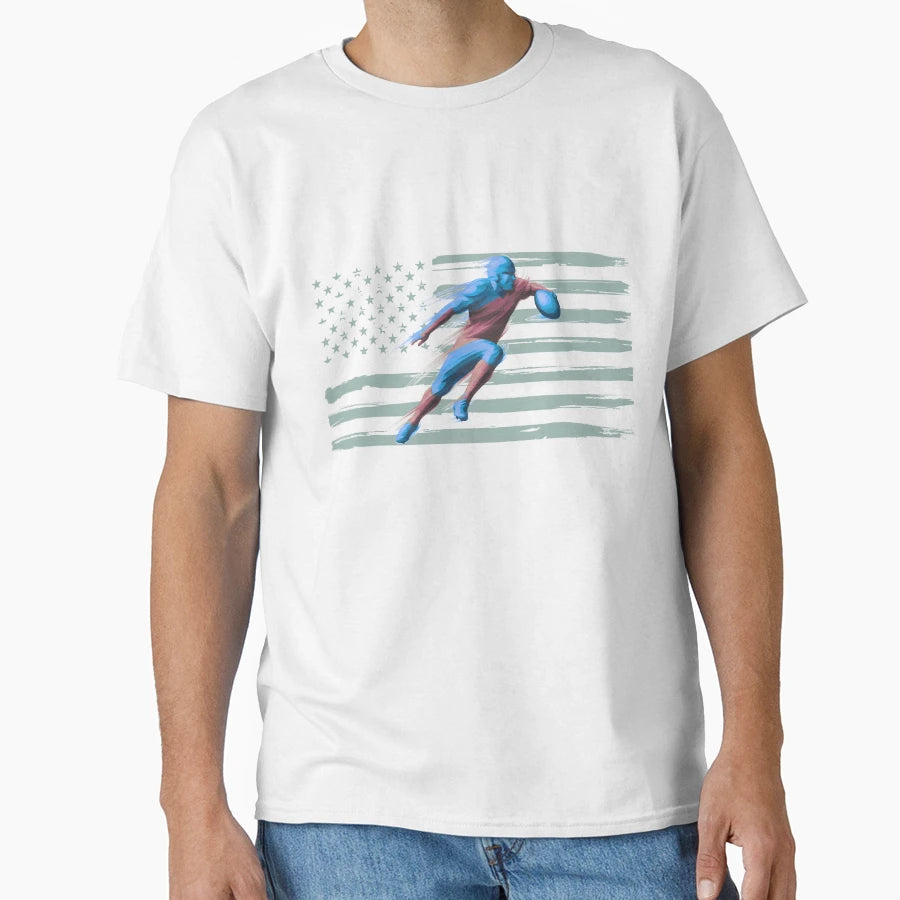 American Football Player T-Shirt - Unique Graphic for Adults - T-Shirt, Sweatshirt, Hoodie