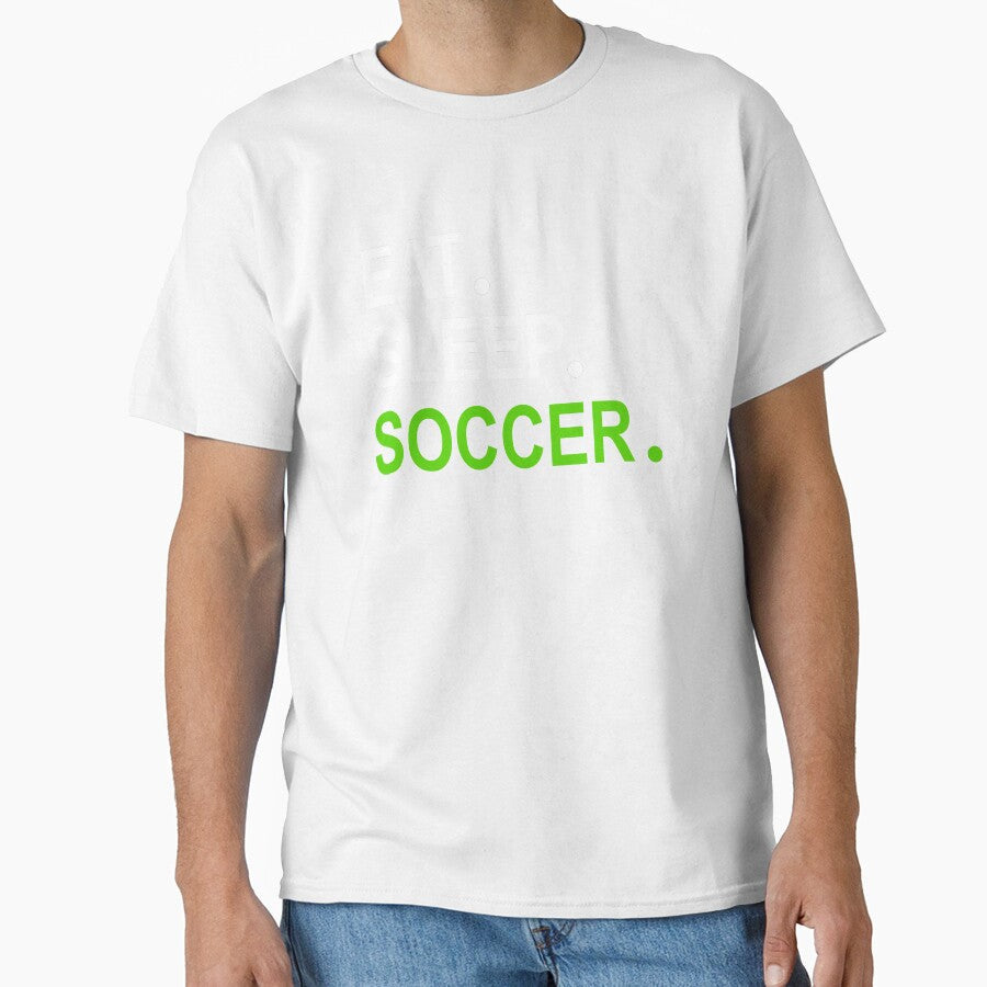 Eat Sleep Soccer Navy Blue by Jacob Riley - Adult & Kids T-Shirts, Sweatshirts & Hoodies apparel design preview 1