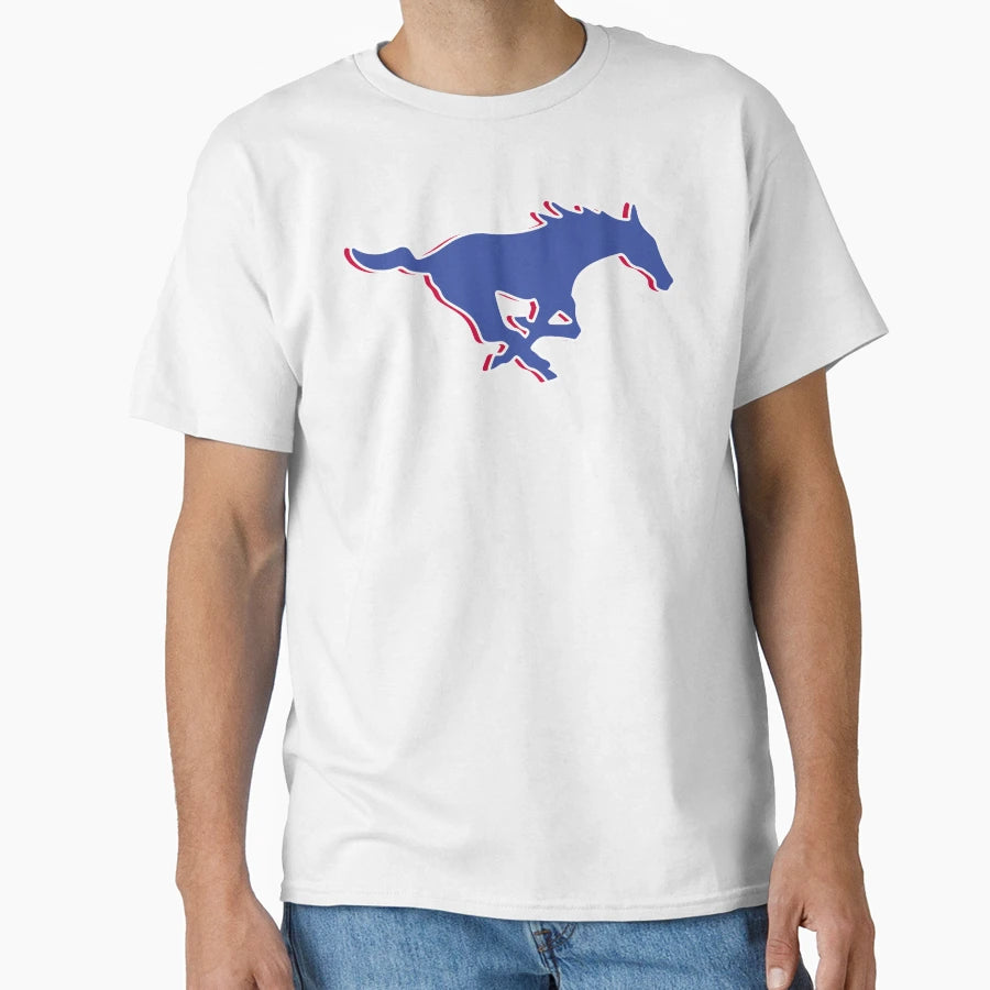 Smu 3D Mustang T-Shirt - Fun Novelty Design Unisex - T-Shirt, Sweatshirt, Hoodie