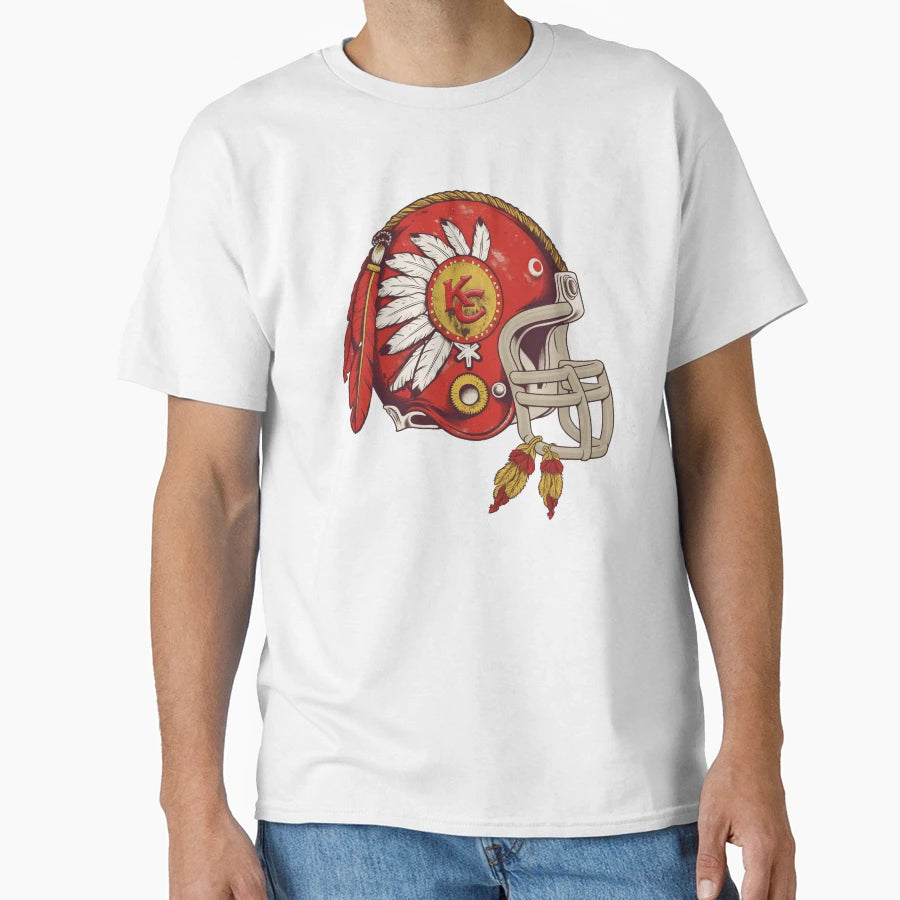 Kansas City Football Helmet T-Shirt - Streetwear Style Unisex - T-Shirt, Sweatshirt, Hoodie