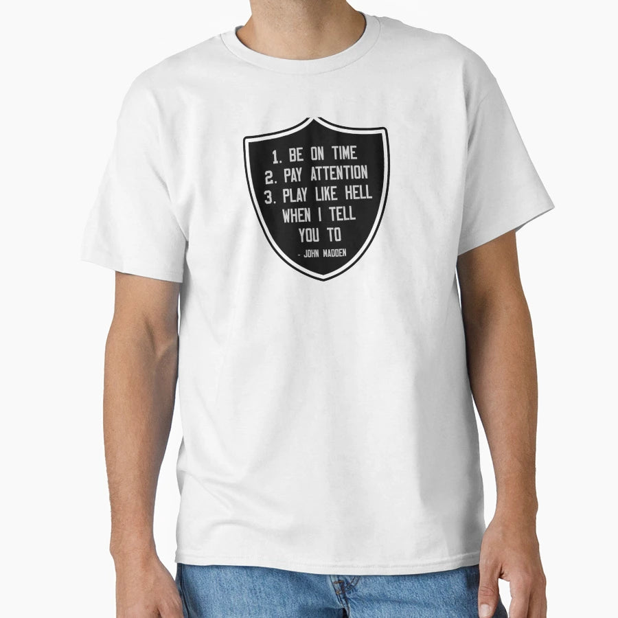 Madden Rules T-Shirt - Fun Novelty Design for Adults - T-Shirt, Sweatshirt, Hoodie