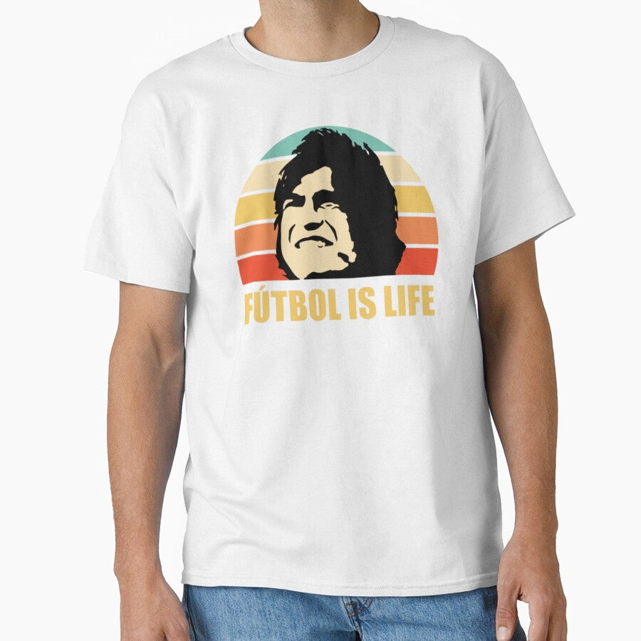 Vintage FUTBOL IS LIFE by ShopBlais - Adult & Kids T-Shirts, Sweatshirts & Hoodies apparel design preview 1