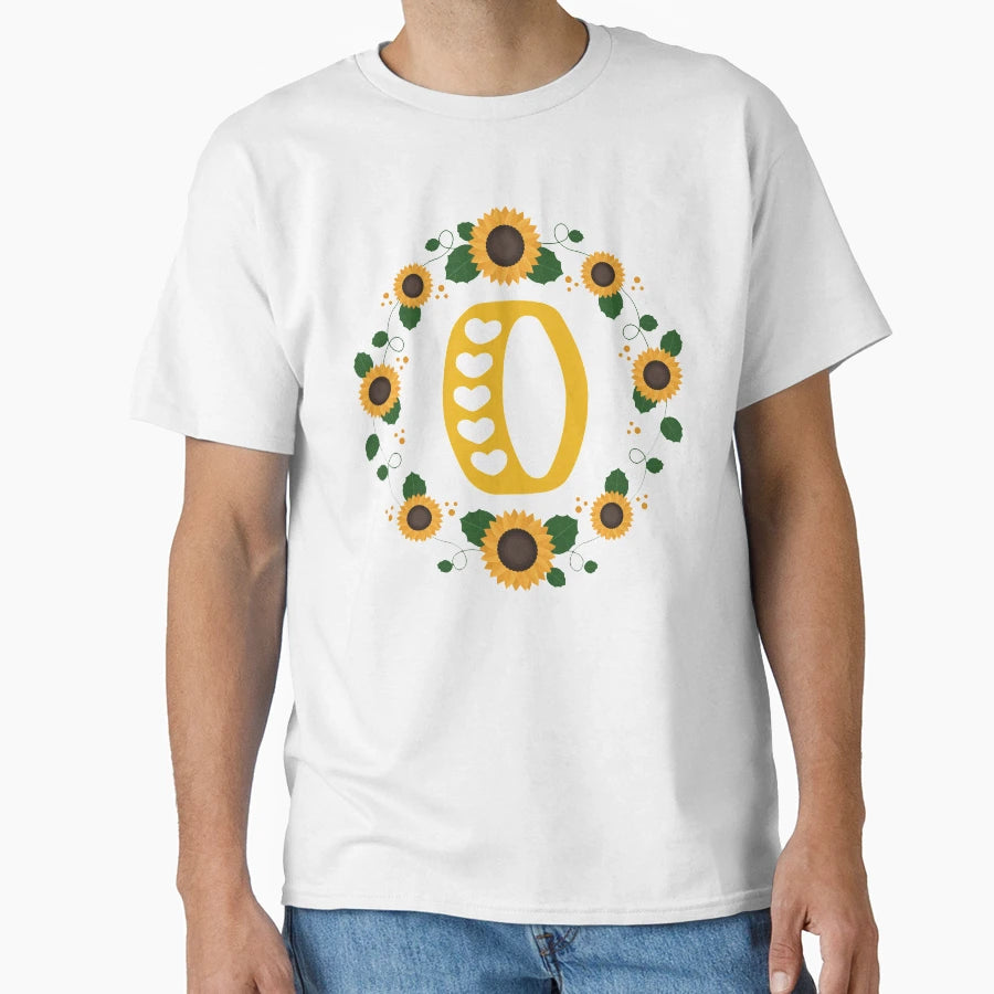 Monogram Letter O T-Shirt - Custom Art Print Men Women - T-Shirt, Sweatshirt, Hoodie