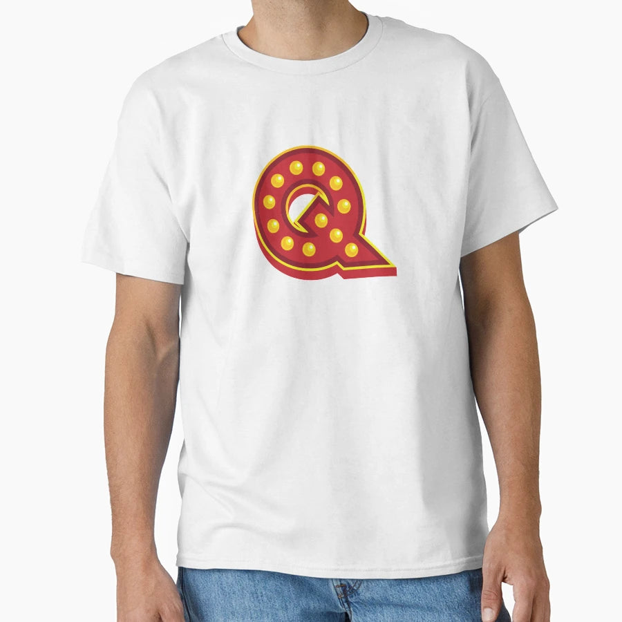 Letter Q Disco T-Shirt - Streetwear Style for Adults - T-Shirt, Sweatshirt, Hoodie