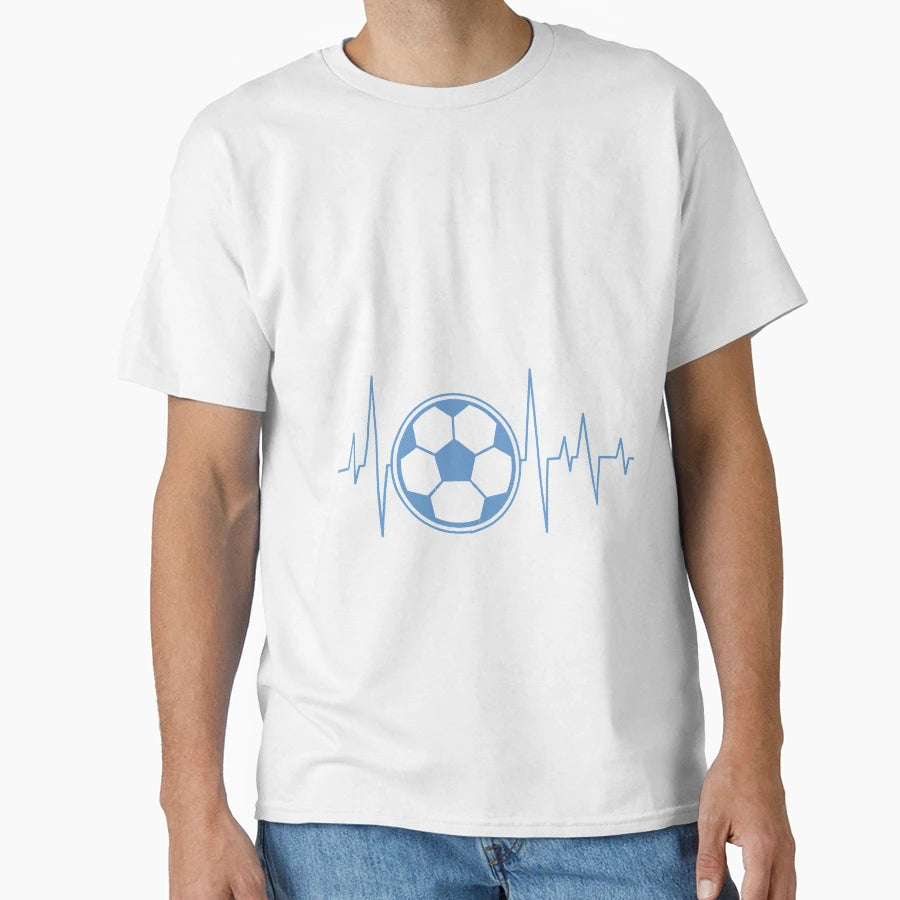 Heartbeat Soccer T-Shirt - Casual Everyday Wear for Adults - T-Shirt, Sweatshirt, Hoodie