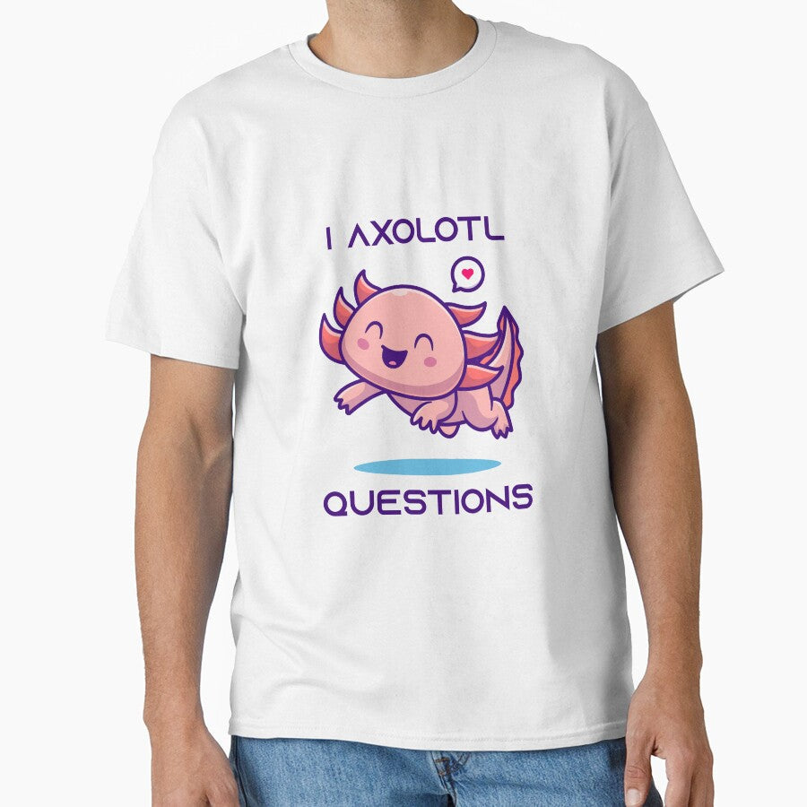 I Axolotl Questions by WaviStudio - Adult & Kids T-Shirts, Sweatshirts & Hoodies apparel design preview 1
