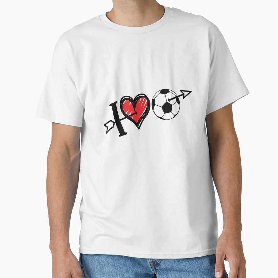 I love Soccer by FASHIONGALLERIA - Adult & Kids T-Shirts, Sweatshirts & Hoodies apparel design preview 1