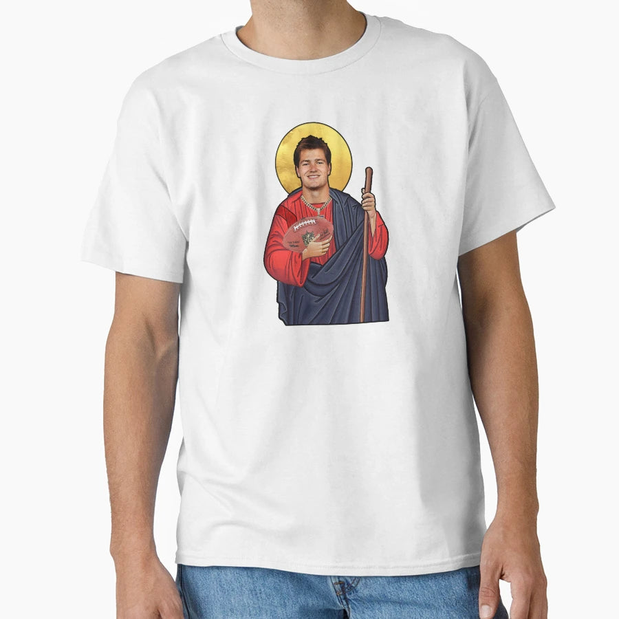 Saint Drake Maye New England Patriots T-Shirt - Minimalist Print for Adults - T-Shirt, Sweatshirt, Hoodie