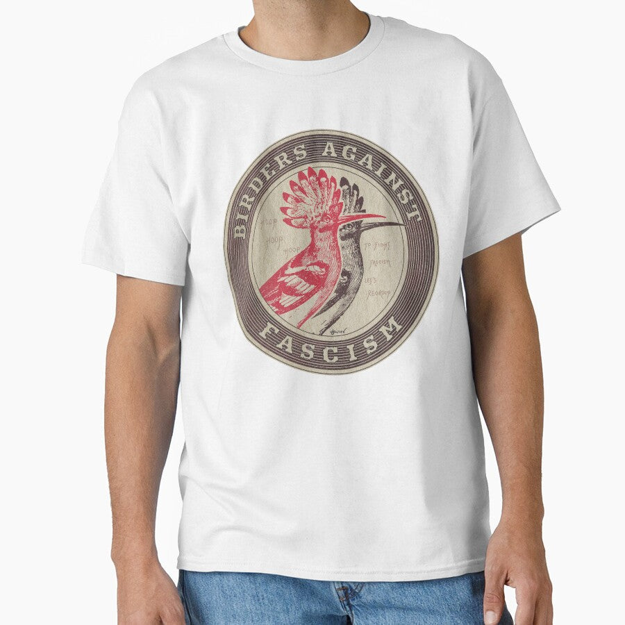 Birders against fascism by Loki Propagandart - Adult & Kids T-Shirts, Sweatshirts & Hoodies apparel design preview 1