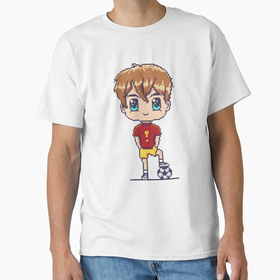 Anime Soccer boy by Retroperks - Adult & Kids T-Shirts, Sweatshirts & Hoodies apparel design preview 1