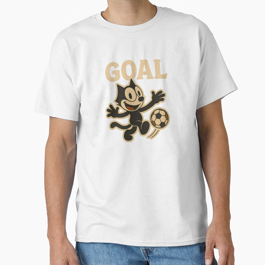 FELIX CAT FOOTBALL PLAYER VINTAGE COMIC by - Adult & Kids T-Shirts, Sweatshirts & Hoodies apparel design preview 1