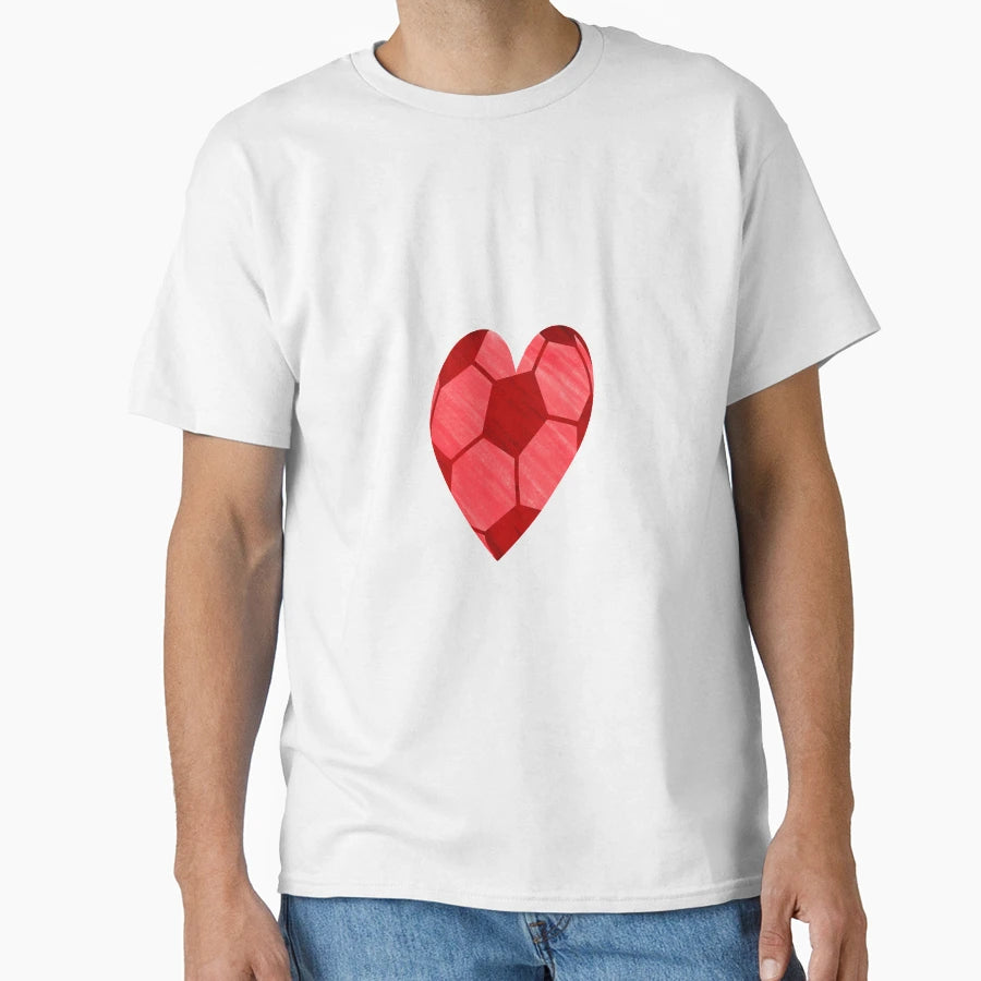 Love Football Red T-Shirt - Novelty Apparel for Adults - T-Shirt, Sweatshirt, Hoodie