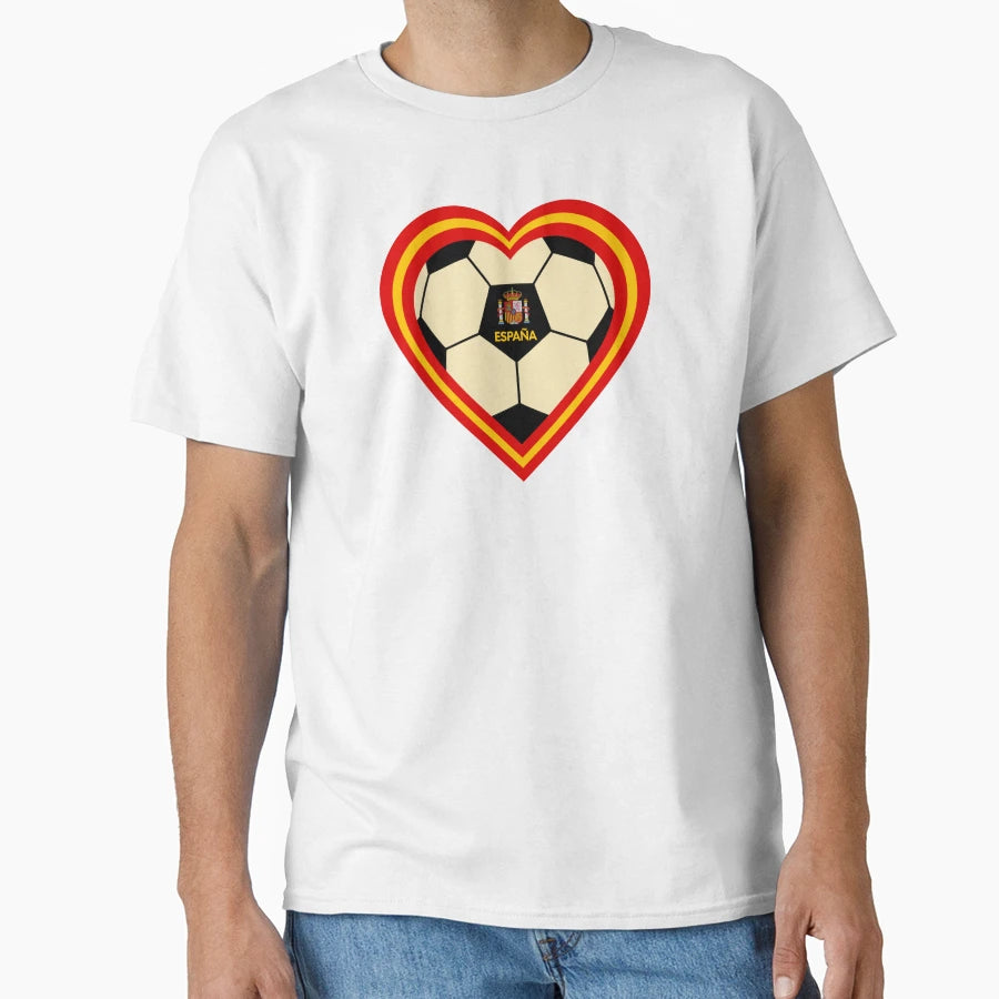 Spain Soccer Heart T-Shirt - Streetwear Style Men Women - T-Shirt, Sweatshirt, Hoodie