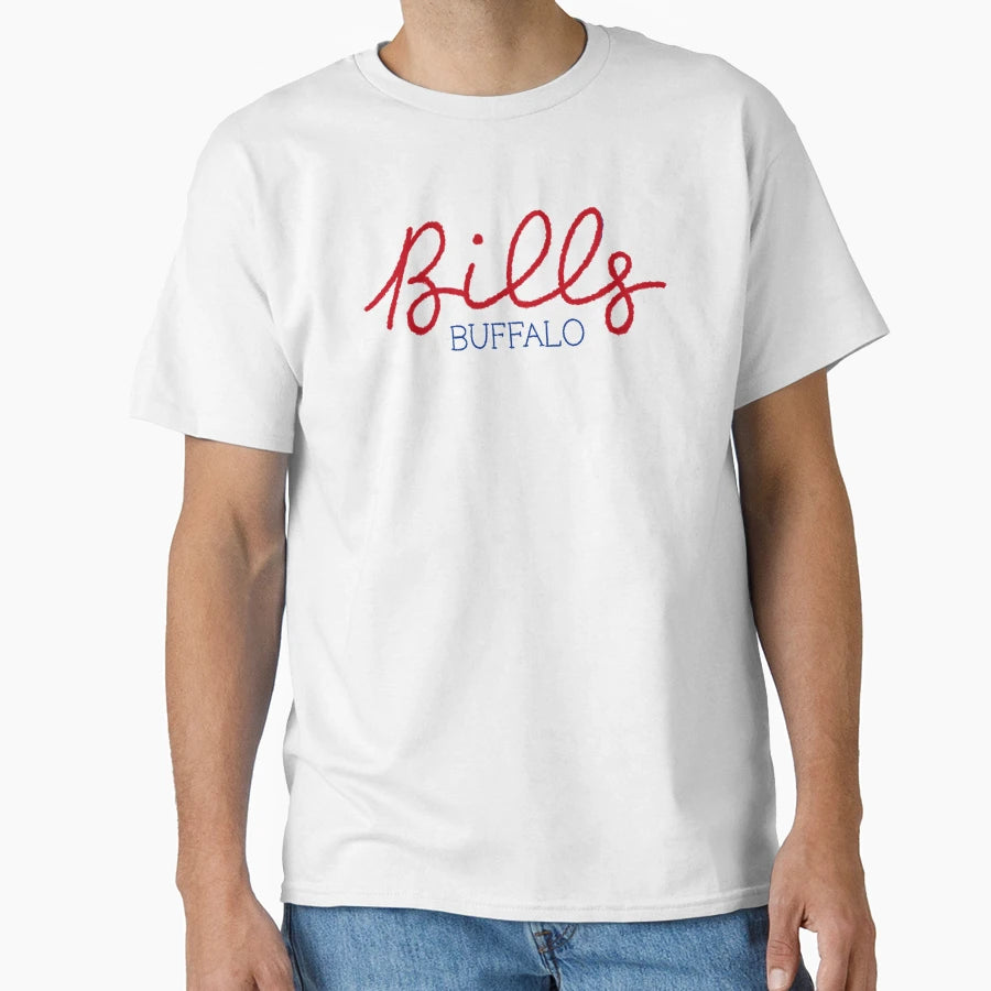 Buffalo Bills Handwritten T-Shirt - Novelty Apparel Unisex - T-Shirt, Sweatshirt, Hoodie