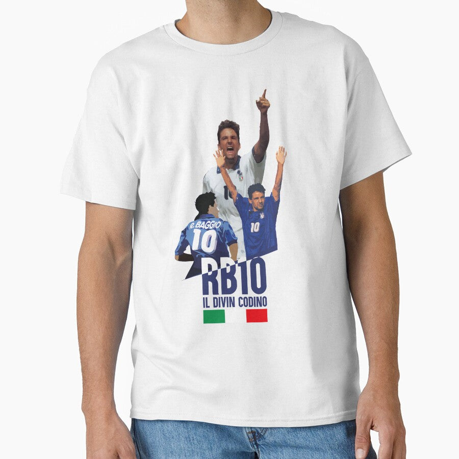 Roberto Baggio 10 by graziellostesso - Adult & Kids T-Shirts, Sweatshirts & Hoodies apparel design preview 1