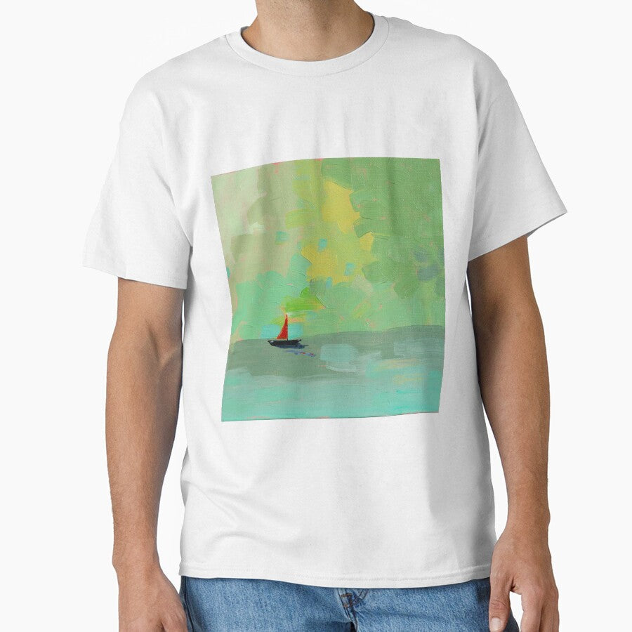 Sailboat Sail Away by YellowDotArtist - Adult & Kids T-Shirts, Sweatshirts & Hoodies apparel design preview 1