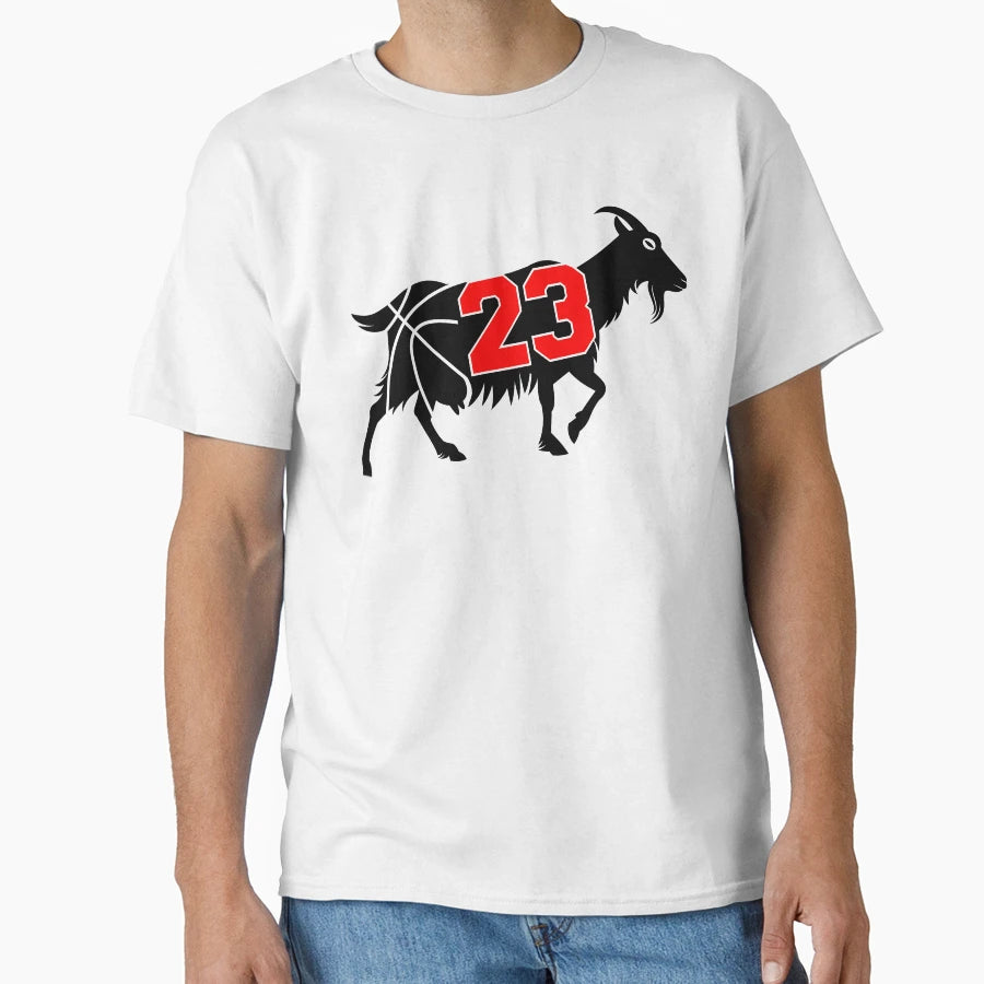 Basketball Goat 23 T-Shirt - Trendy Graphic for Adults - T-Shirt, Sweatshirt, Hoodie