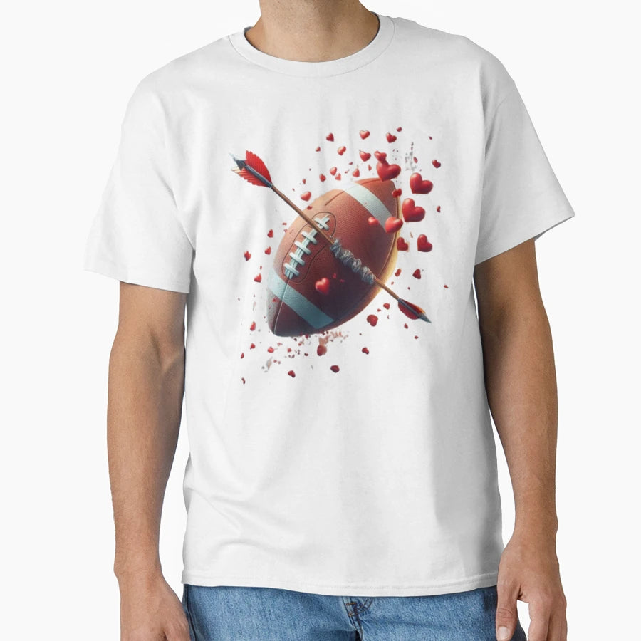Love American Football T-Shirt - Graphic Print Unisex - T-Shirt, Sweatshirt, Hoodie