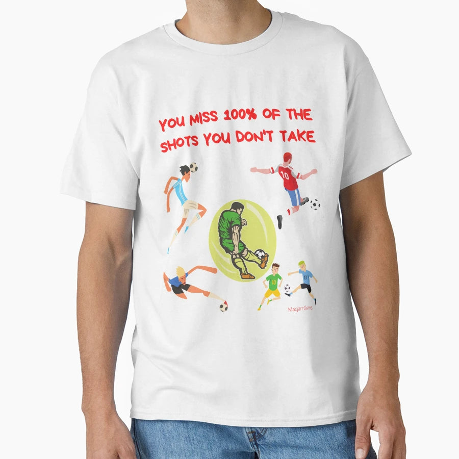 100 Soccer He Shoot He Scores T-Shirt - Unique Graphic Men Women - T-Shirt, Sweatshirt, Hoodie