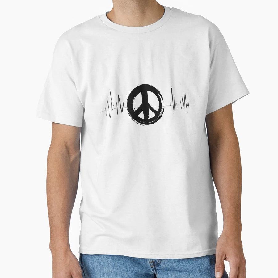 Heart Love Peace T-Shirt - Custom Art Print Men Women - T-Shirt, Sweatshirt, Hoodie
