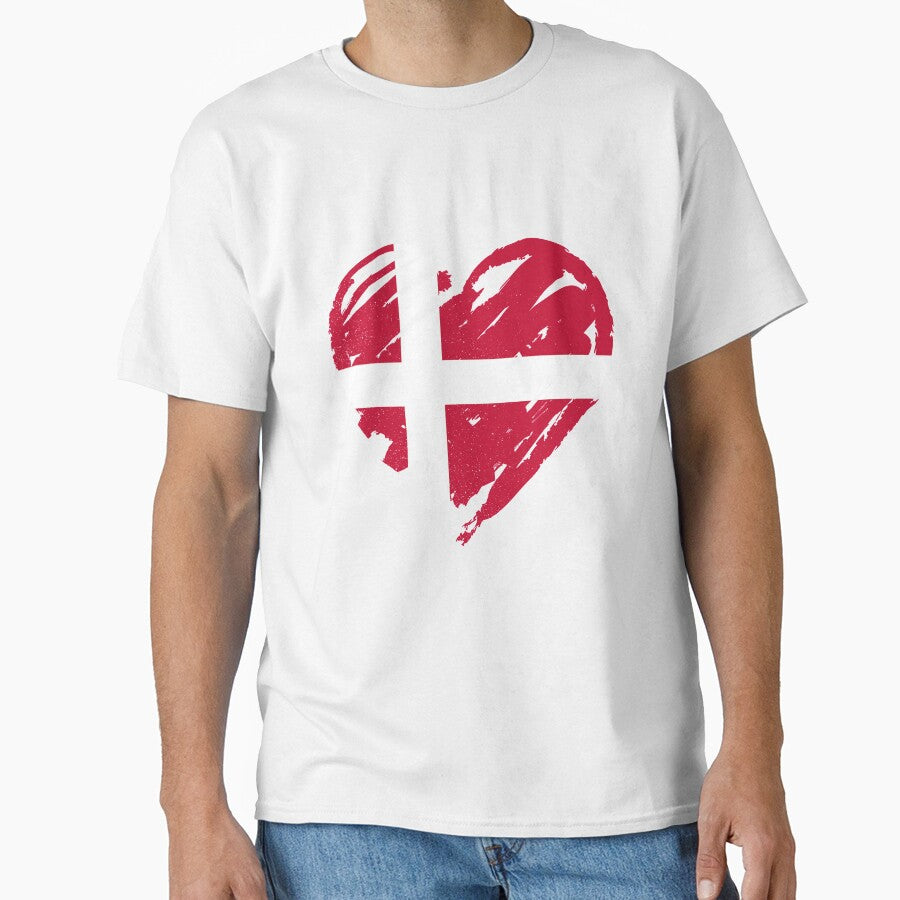 I Love Denmark Jeg elsker Danmark by feether-store - Adult & Kids T-Shirts, Sweatshirts & Hoodies apparel design preview 1