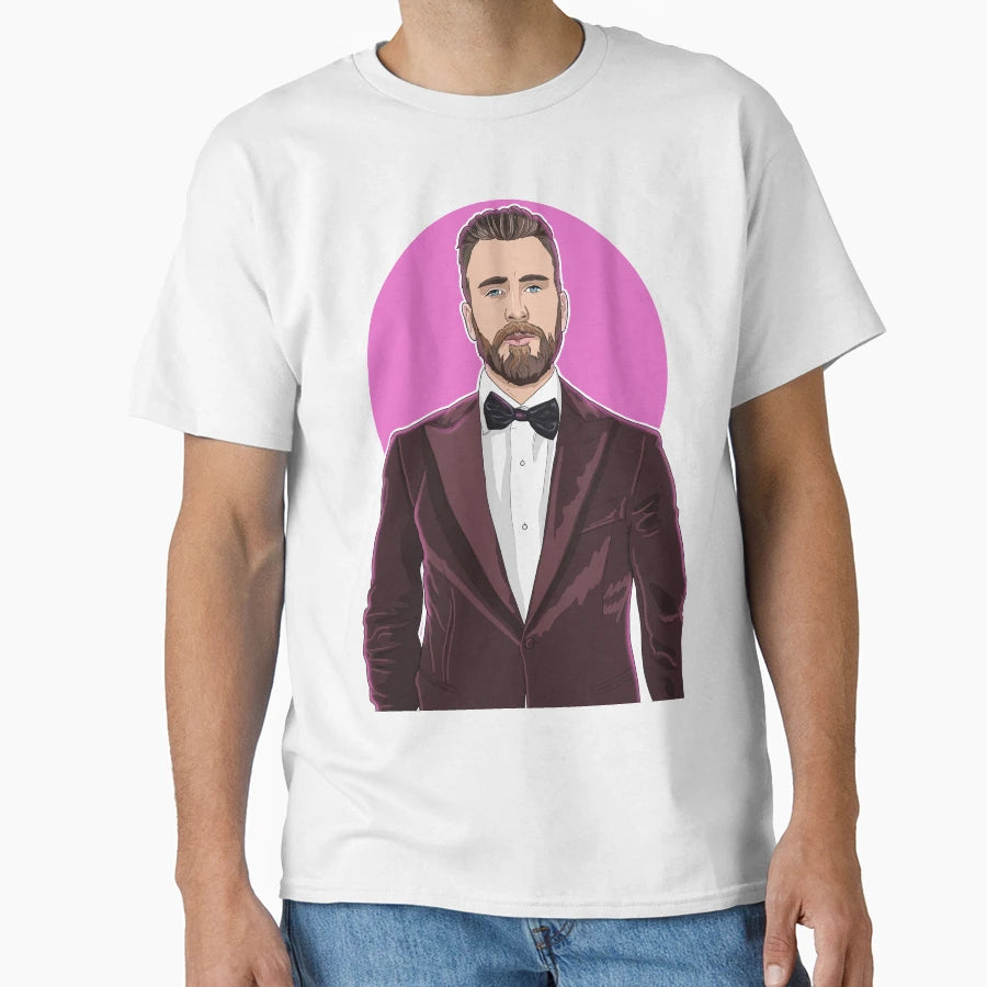 Chris Evans T-Shirt - Minimalist Print Men Women - T-Shirt, Sweatshirt, Hoodie