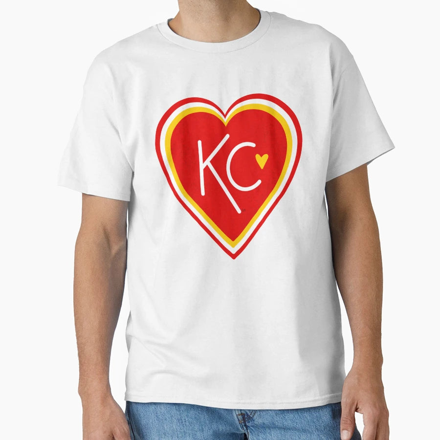 Kc Love Red Yellow T-Shirt - Fun Novelty Design Unisex - T-Shirt, Sweatshirt, Hoodie