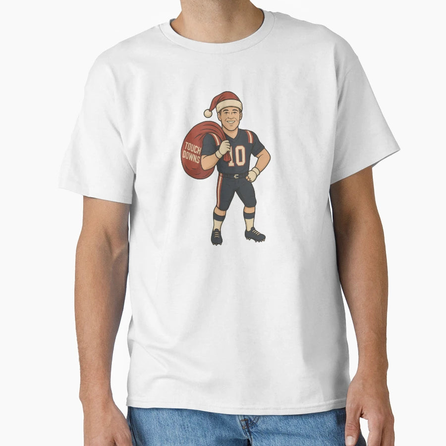 Drake Maye Santa T-Shirt - Unique Graphic for Adults - T-Shirt, Sweatshirt, Hoodie