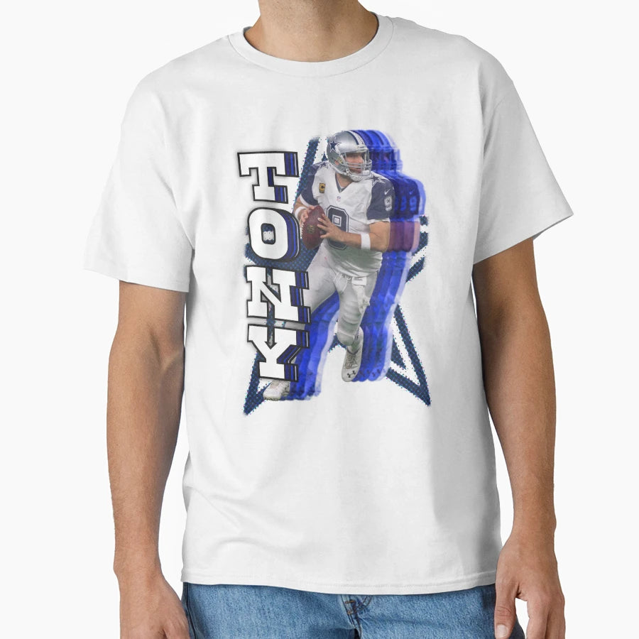 Dallas Cowboy Legend Tony Romo T-Shirt - Minimalist Print for Adults - T-Shirt, Sweatshirt, Hoodie