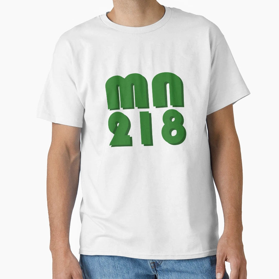 Mn 218 Green T-Shirt - Minimalist Print Men Women - T-Shirt, Sweatshirt, Hoodie