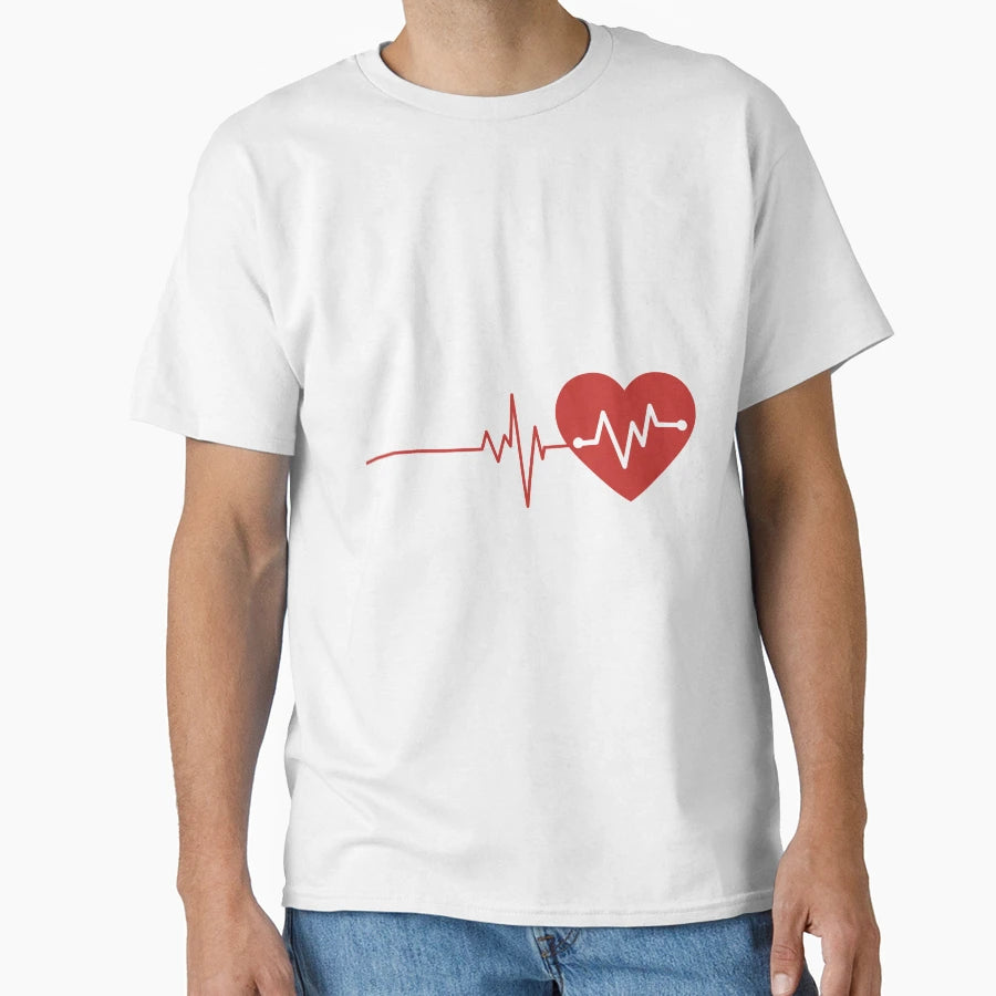 Heartbeat T-Shirt - Unique Graphic for Adults - T-Shirt, Sweatshirt, Hoodie