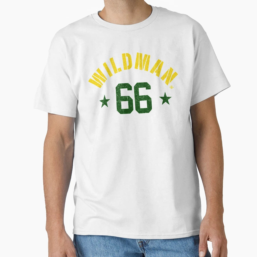 Wildman 66 Green Bay Legend Nitschke T-Shirt - Casual Everyday Wear Unisex - T-Shirt, Sweatshirt, Hoodie