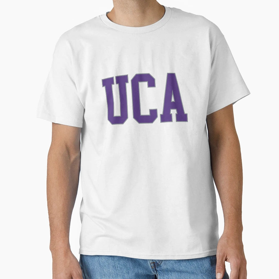 Uca College Font T-Shirt - Custom Art Print Men Women - T-Shirt, Sweatshirt, Hoodie
