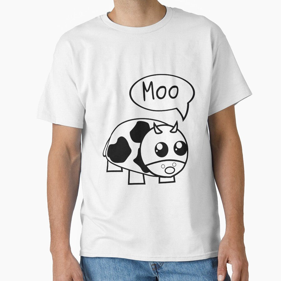 Moo the joyfull cow by tokedk - Adult & Kids T-Shirts, Sweatshirts & Hoodies apparel design preview 1