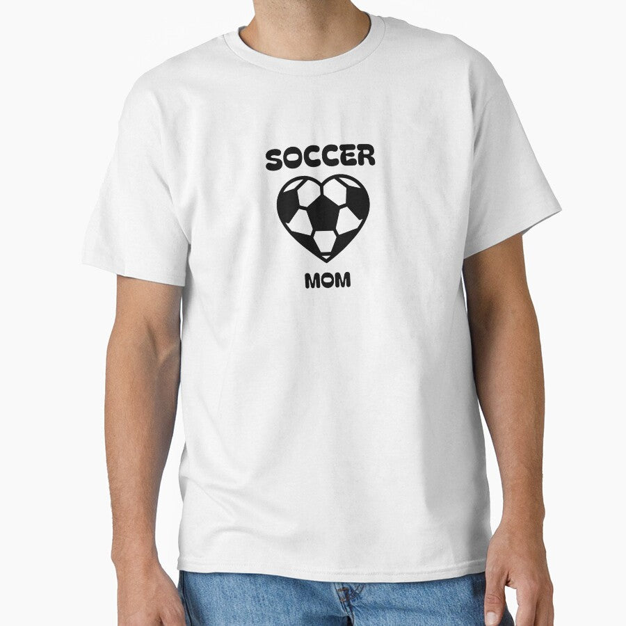 Soccer mom football heart shape design mother love - Adult & Kids T-Shirts, Sweatshirts & Hoodies apparel design preview 1