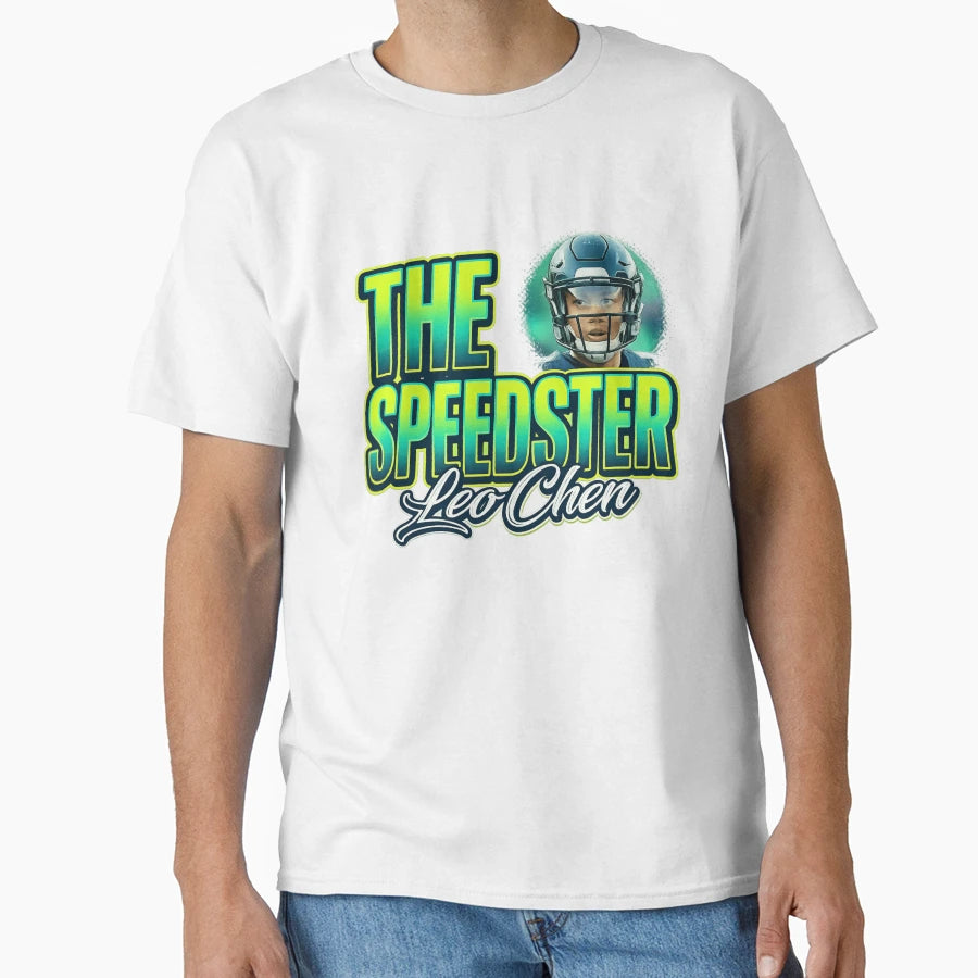 Speedster Leo Chen Football Velocity T-Shirt - Custom Art Print Unisex - T-Shirt, Sweatshirt, Hoodie
