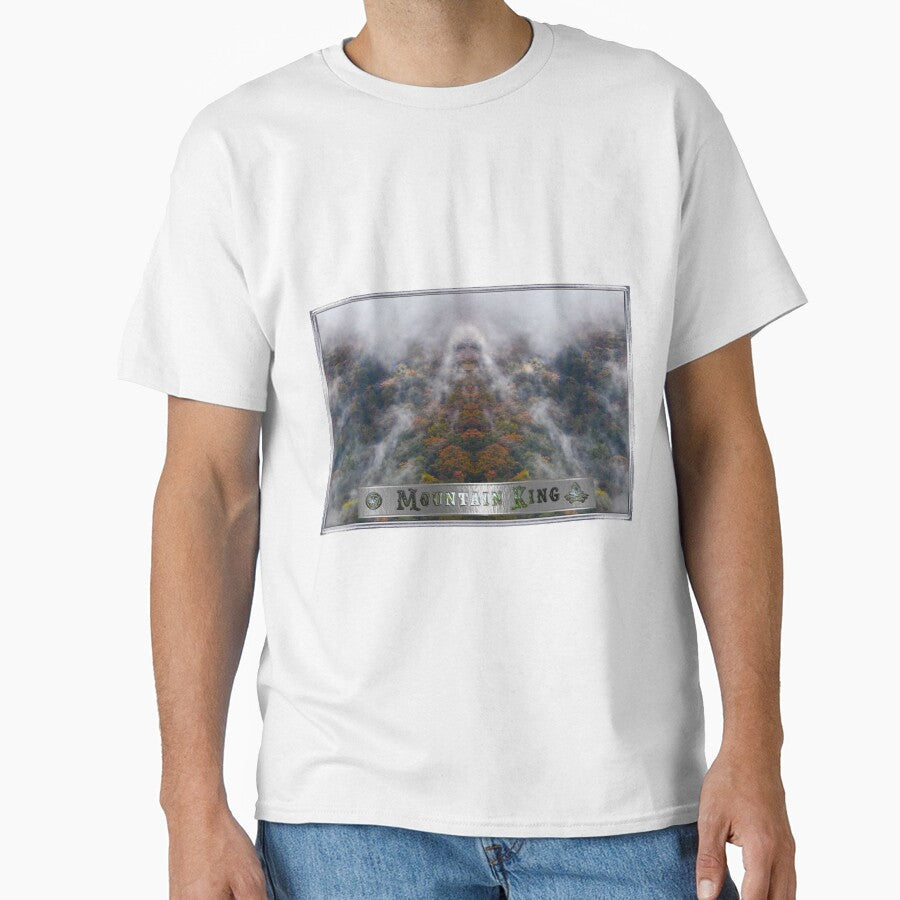 Surreal Forest Mountain King with Angels by - Adult & Kids T-Shirts, Sweatshirts & Hoodies apparel design preview 1