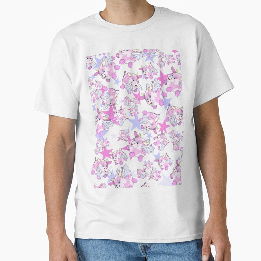 Flying cow pattern by BeingNow - Adult & Kids T-Shirts, Sweatshirts & Hoodies apparel design preview 1